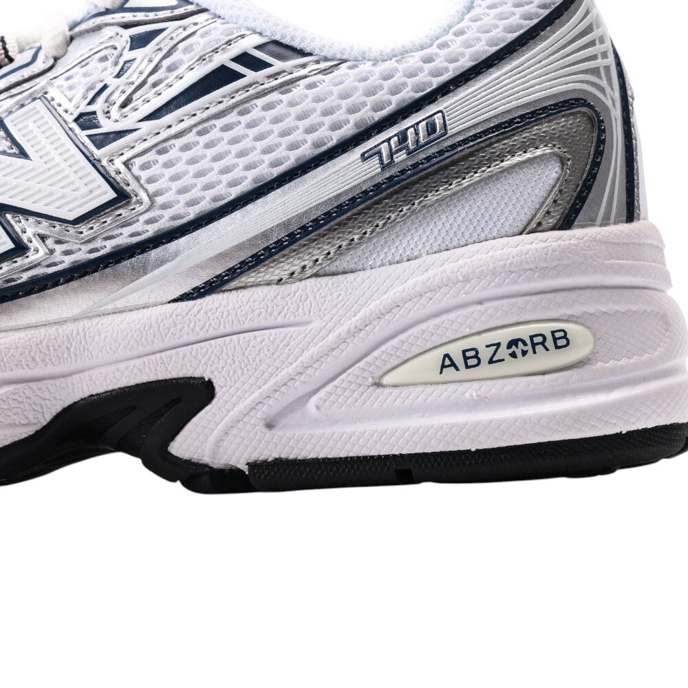 ניו באלאנס-New Balance 740 White Silver Black mix soft – תמונה 5
