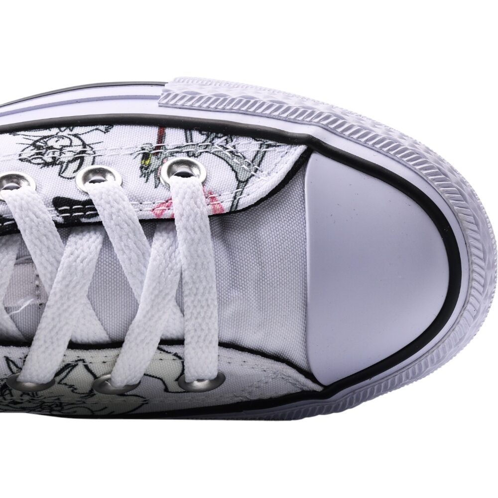 נעלי קונברס-Converse CAT WHITE – תמונה 5