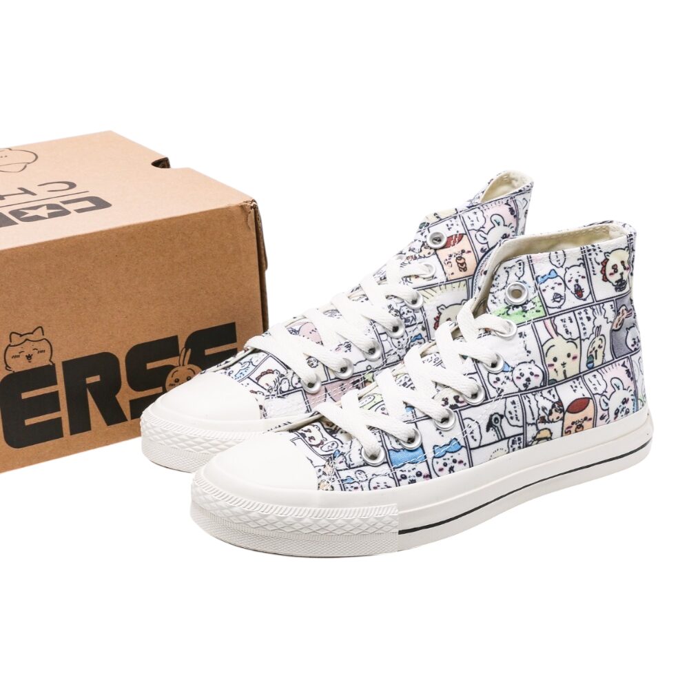 נעלי קונברס-Converse CAT WHITE MULTICOLOR – תמונה 7