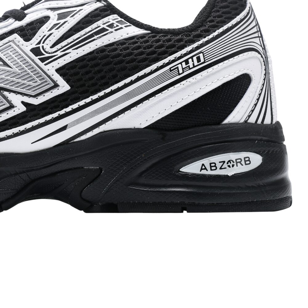 ניו באלאנס-New Balance 740 Black White Gray mix soft – תמונה 9